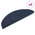 5 db öntapadós lépcsőszőnyeg 56 x 17 x 3 cm kék félkör alakú