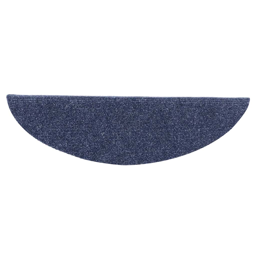 5 db öntapadós lépcsőszőnyeg 56 x 17 x 3 cm kék félkör alakú 4