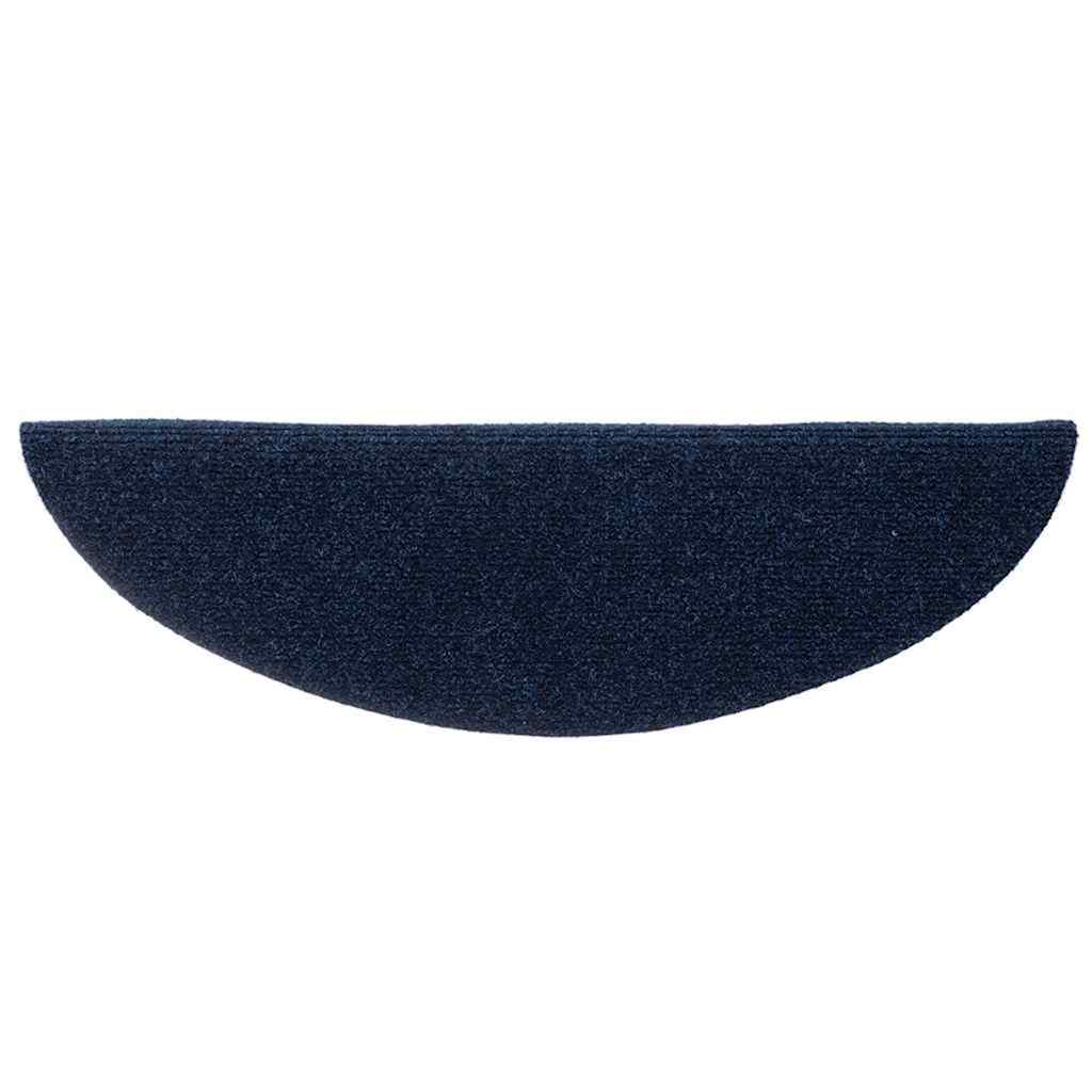 5 db öntapadós lépcsőszőnyeg 56 x 17 x 3 cm sötétkék félkör alakú 4