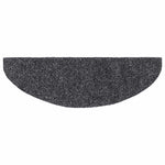 10 db öntapadós lépcsőszőnyeg, 65 x 21 x 4 cm, sötétszürke, nagy félkör alakú 5