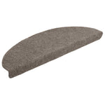 10 db öntapadós lépcsőszőnyeg 65 x 21 x 4 cm bézs félkör alakú nagy 3