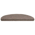 10 db öntapadós lépcsőszőnyeg 65 x 21 x 4 cm bézs félkör alakú nagy 4