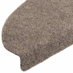 10 db öntapadós lépcsőszőnyeg 65 x 21 x 4 cm bézs félkör alakú nagy 6