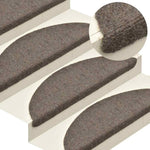 10 db öntapadós lépcsőszőnyeg 65 x 21 x 4 cm bézs félkör alakú nagy