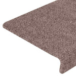 5 db öntapadós lépcsőszőnyeg 65 x 21 x 4 cm világosbarna téglalap alakú széllel 6