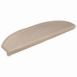 10 db lépcsőszőnyeg 56 x 17 x 3 cm bézs félkör alakú 3