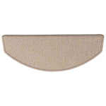 10 db lépcsőszőnyeg 56 x 17 x 3 cm bézs félkör alakú 6