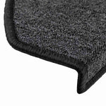 10 db antracitszürke félkör alakú lépcsőszőnyegek 65 x 24 x 4 cm 7