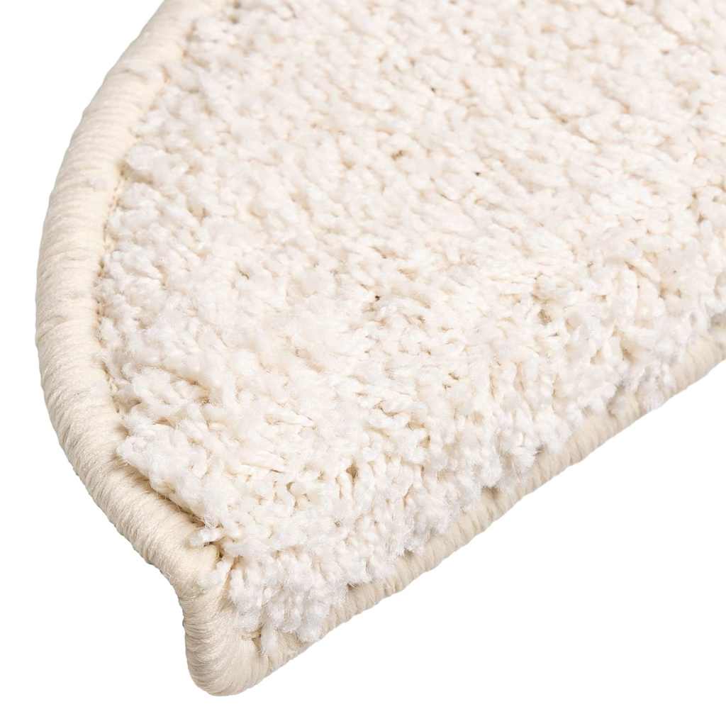 10 db fehér félkör alakú lépcsőszőnyeg 56 x 17 x 3 cm 6