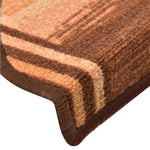 5 db barna öntapadó lépcsőszőnyeg 65x21x4 cm 6