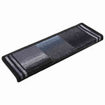 10 db fekete és szürke öntapadó lépcsőszőnyeg 65x21x4 cm 2