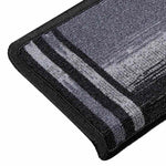 10 db fekete és szürke öntapadó lépcsőszőnyeg 65x21x4 cm 6
