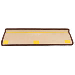 10 db barna öntapadó lépcsőszőnyeg 65x21x4 cm 4