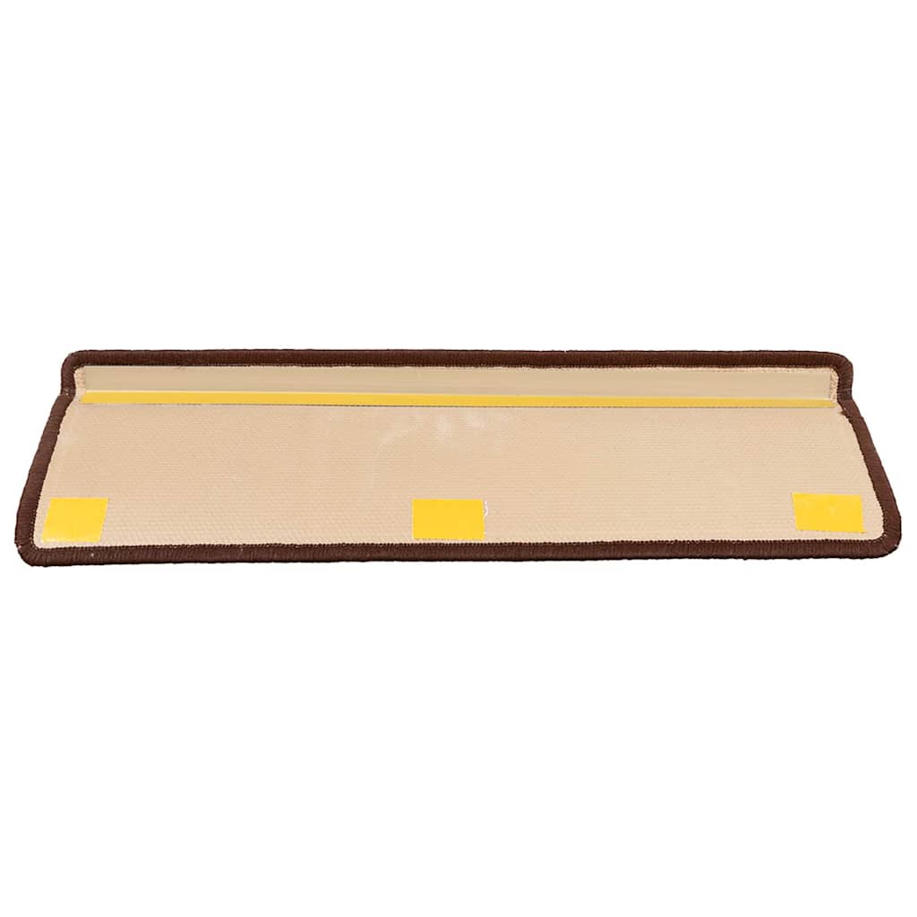 10 db barna öntapadó lépcsőszőnyeg 65x21x4 cm 4