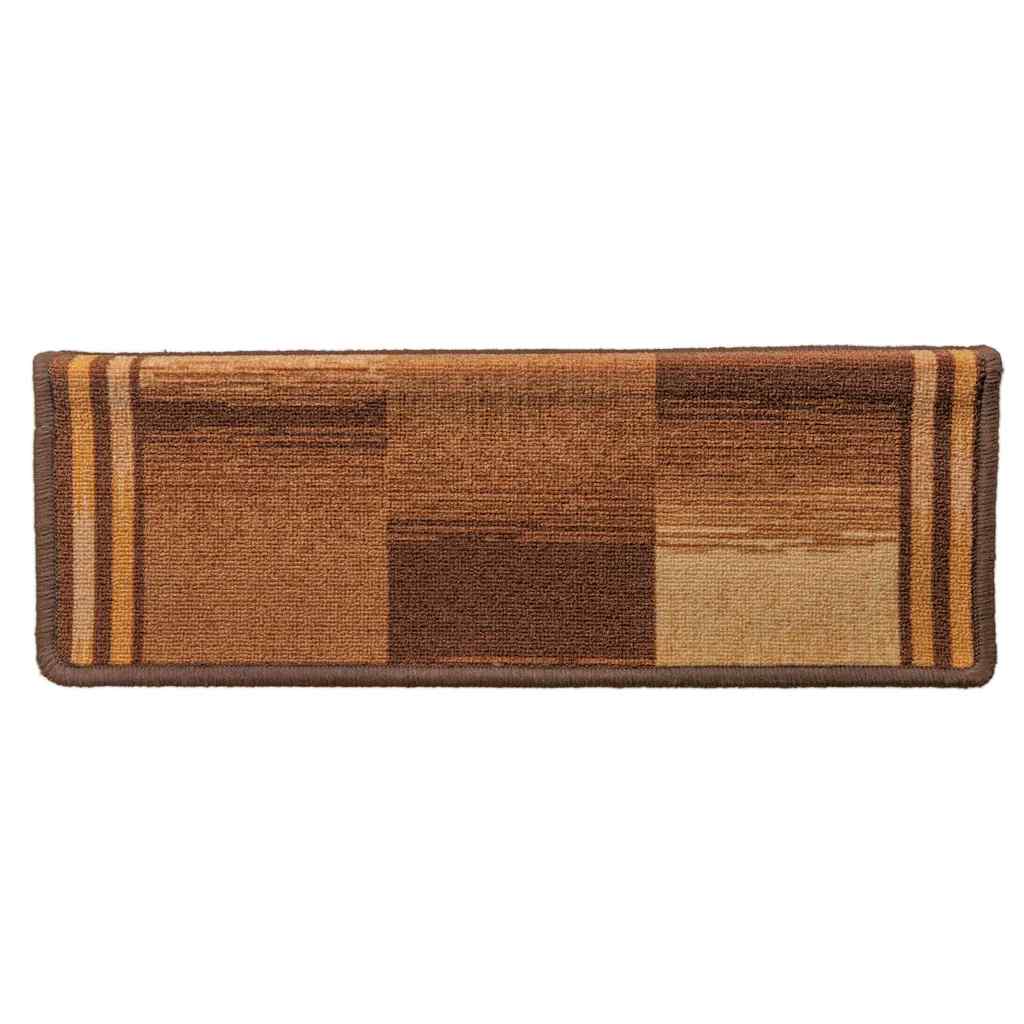 10 db barna öntapadó lépcsőszőnyeg 65x21x4 cm 5