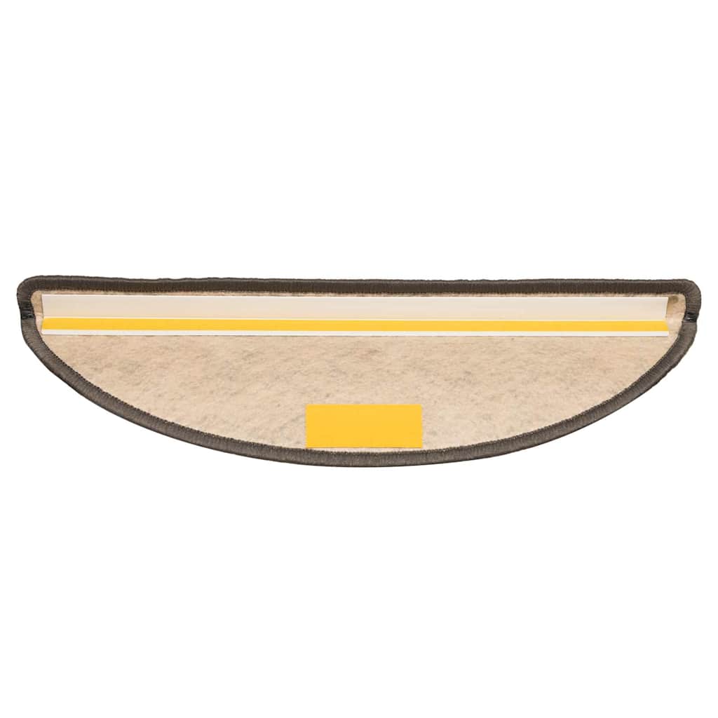 15 db szizál hatású szürke-bézs lépcsőszőnyeg 56 x 17 x 3 cm 5