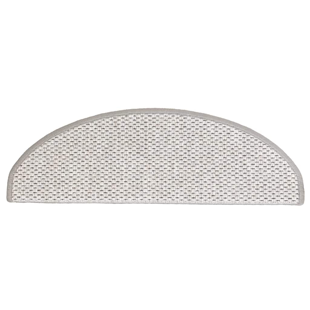15 db szizál hatású platina öntapadó lépcsőszőnyeg 65x21x4 cm 5