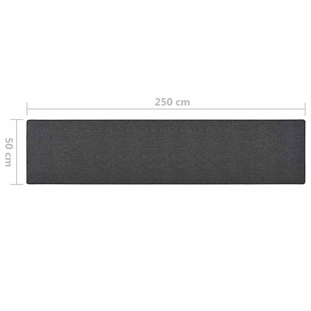 Antracitszürke futószőnyeg 50 x 250 cm 7