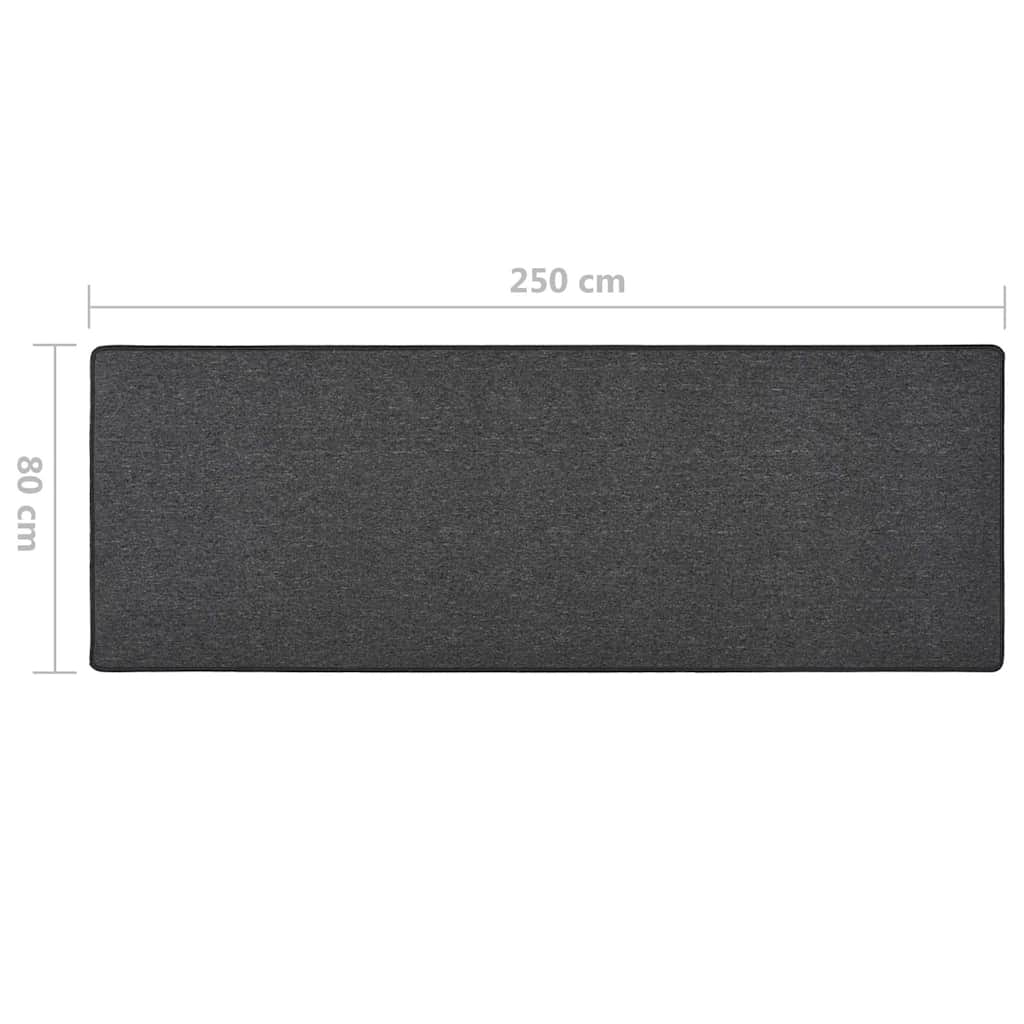Antracitszürke futószőnyeg 80 x 250 cm 7