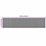 Sötétszürke futószőnyeg 50 x 250 cm 7