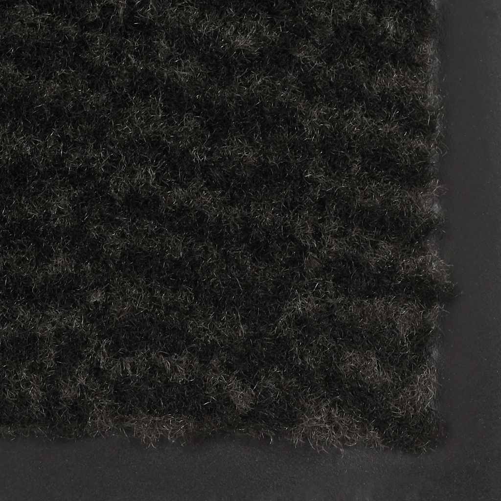 Fekete tűzött lábtörlő 60 x 150 cm 4