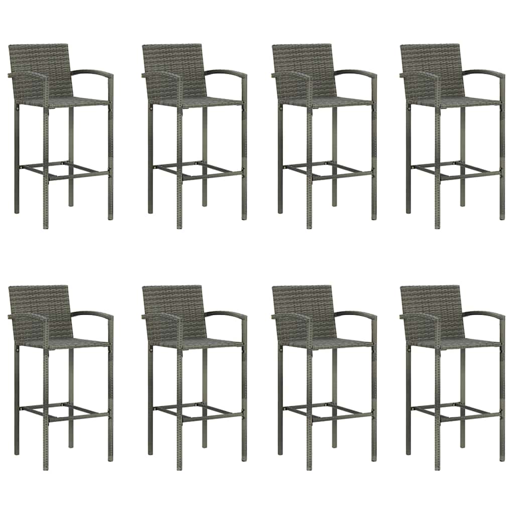 9 részes szürke kerti bárszett 7
