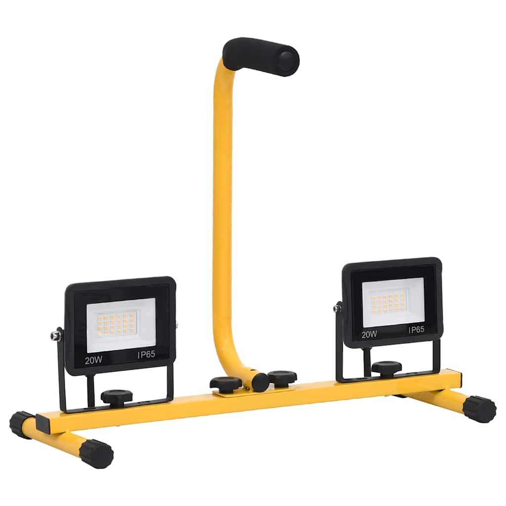 Hideg fehér fényű fogantyúval ellátott LED-es reflektor 2x20 W 4