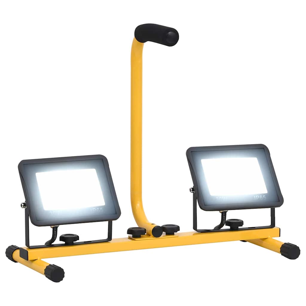 Hideg fehér fényű fogantyúval ellátott LED-es reflektor 2x30 W