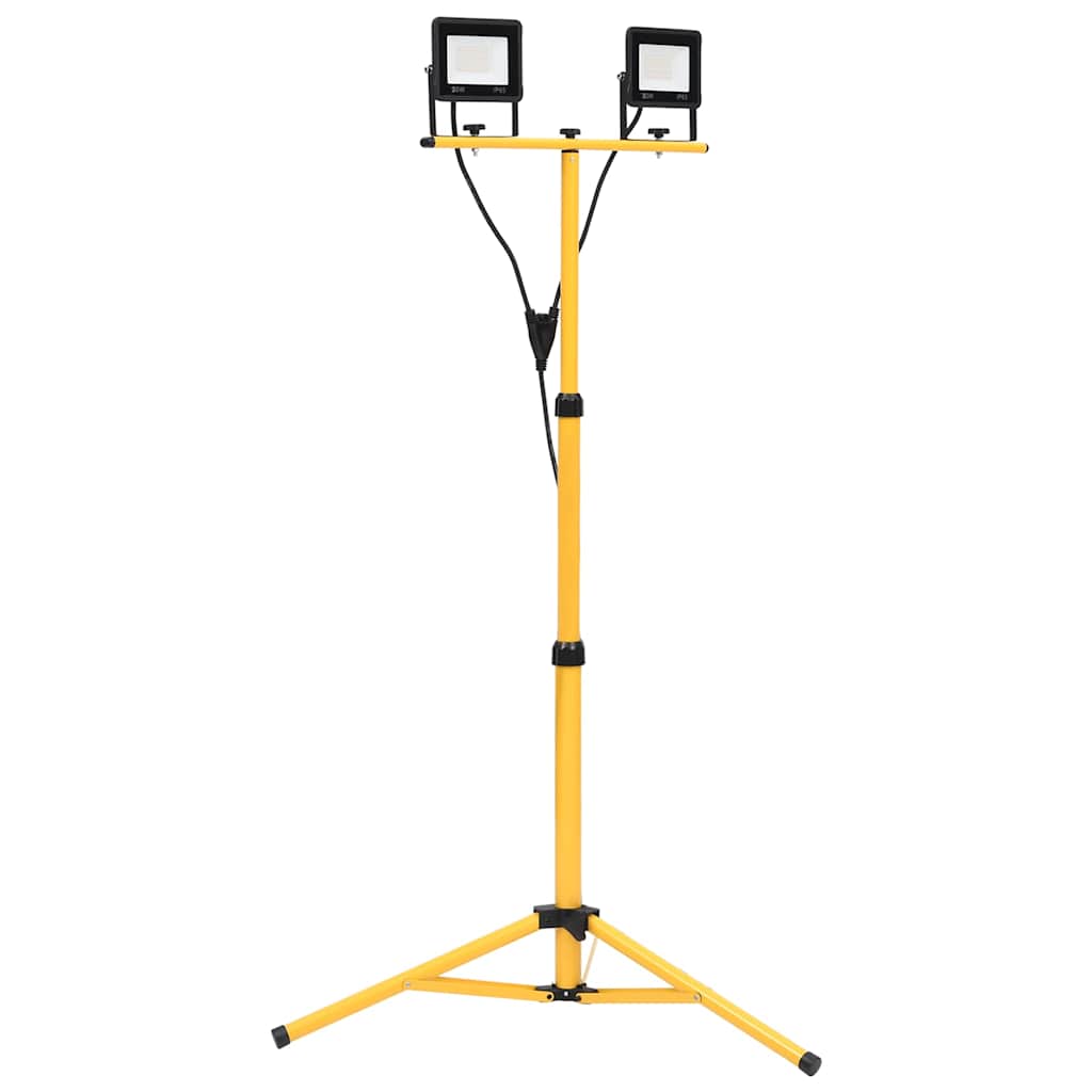 Meleg fehér fényű háromlábú LED-es reflektor 2 x 20 W