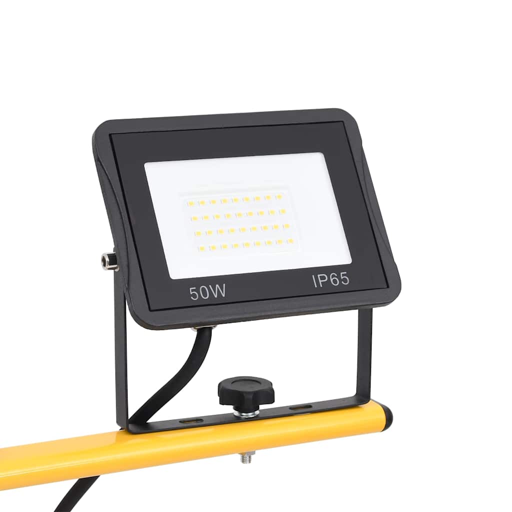 Meleg fehér fényű háromlábú LED-es reflektor 2 x 50 W 7