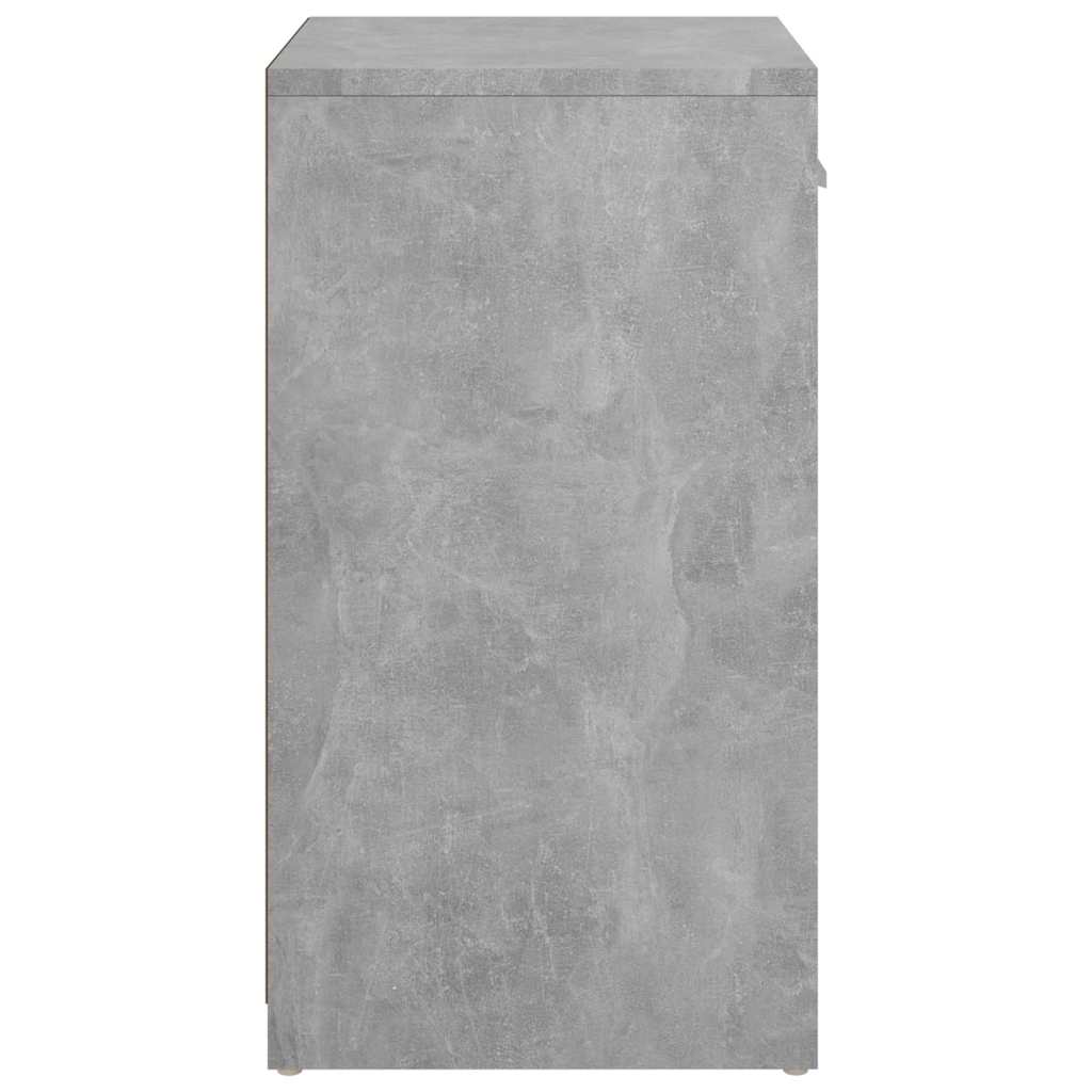 Betonszürke szerelt fa cipőtároló pad 94,5 x 31 x 57 cm 4