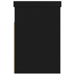 Fekete szerelt fa cipőtároló pad párnával 80 x 30 x 47 cm 6