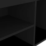 Fekete szerelt fa cipőtároló pad párnával 80 x 30 x 47 cm 7
