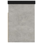 Betonszürke szerelt fa cipőtároló pad párnával 80 x 30 x 47 cm 6