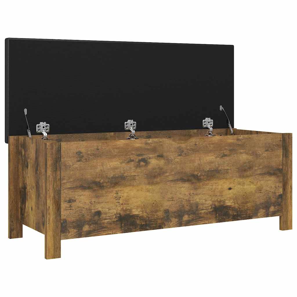 Füstölt tölgy színű tárolódoboz párnával 105 x 40 x 45 cm 4