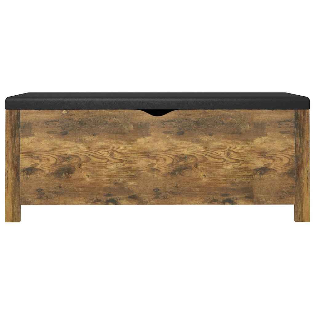Füstölt tölgy színű tárolódoboz párnával 105 x 40 x 45 cm 5