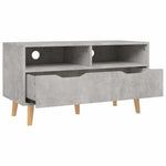 Betonszürke szerelt fa TV-szekrény 90 x 40 x 48,5 cm 4