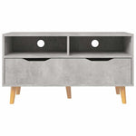 Betonszürke szerelt fa TV-szekrény 90 x 40 x 48,5 cm 5