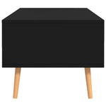Fekete szerelt fa dohányzóasztal 100 x 49,5 x 43 cm 5