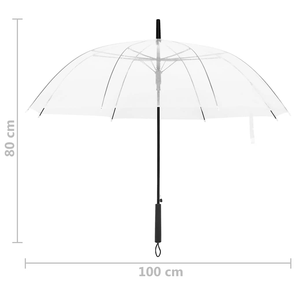 Átlátszó esernyő 100 cm 6