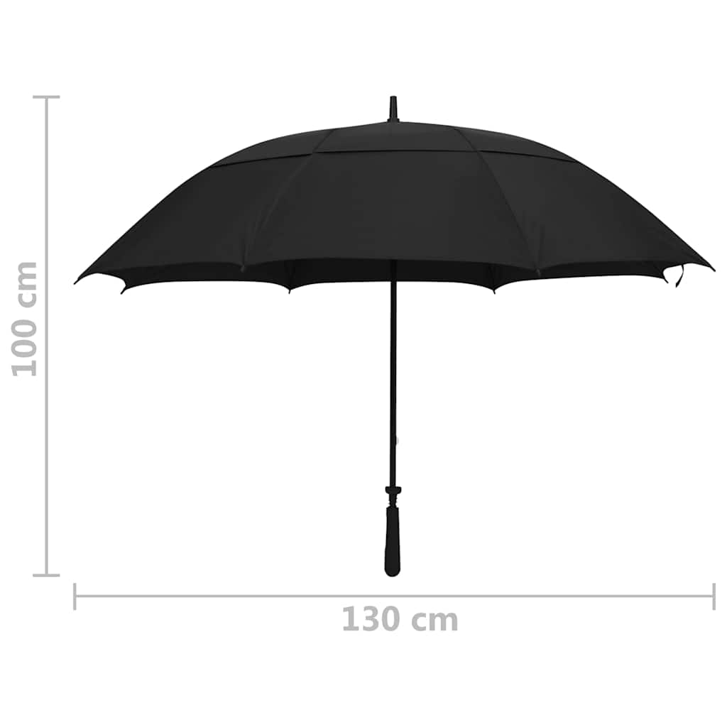 Fekete esernyő 130 cm 6