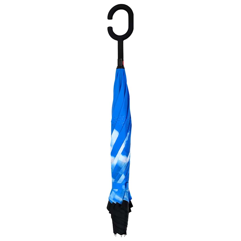 Fekete C-markolatú esernyő 108 cm 3