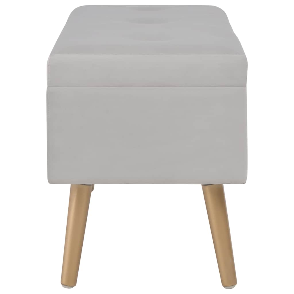 Szürke bársonypad tárolórekesszel 80 cm 4