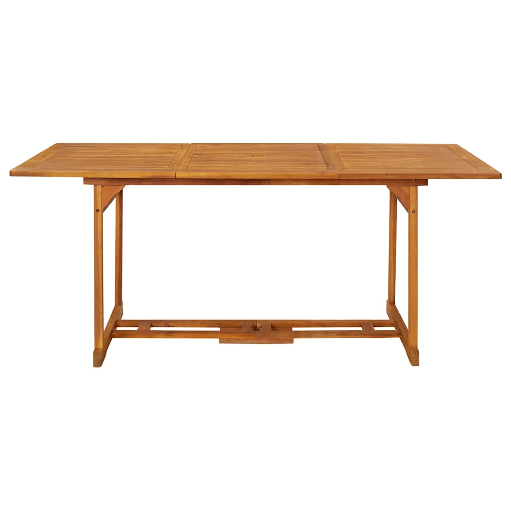 Tömör akácfa kerti étkezőasztal 180 x 90 x 75 cm 2