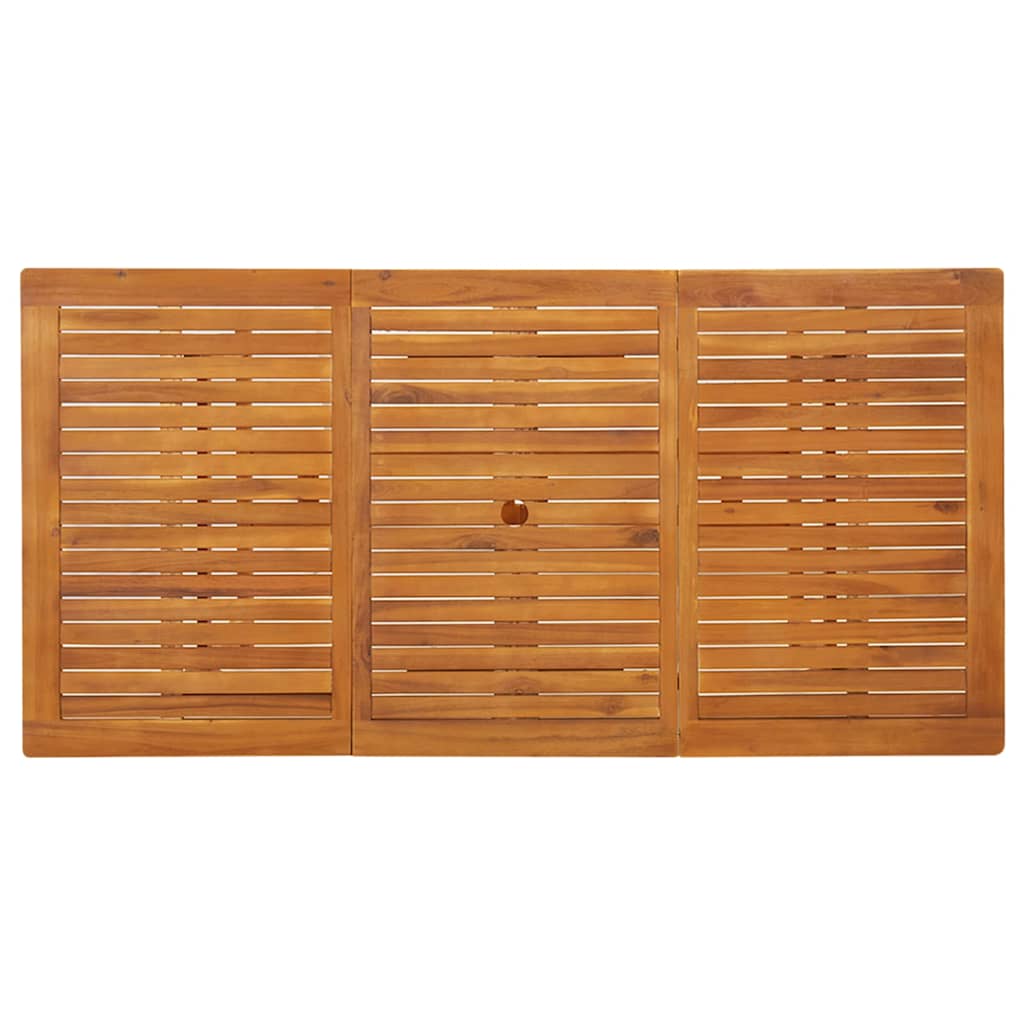 Tömör akácfa kerti étkezőasztal 180 x 90 x 75 cm 4