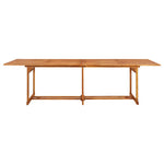 Tömör akácfa kerti étkezőasztal 280 x 90 x 75 cm 2