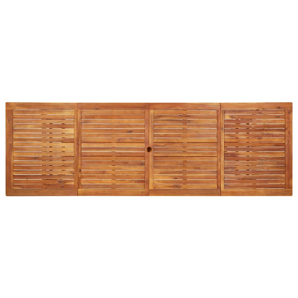 Tömör akácfa kerti étkezőasztal 280 x 90 x 75 cm 4