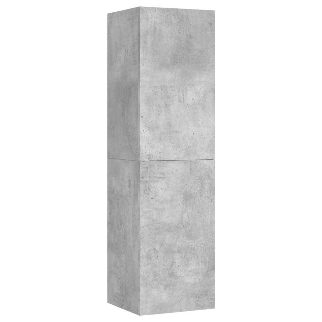 Betonszürke szerelt fa TV-szekrény 30,5 x 30 x 110 cm 2