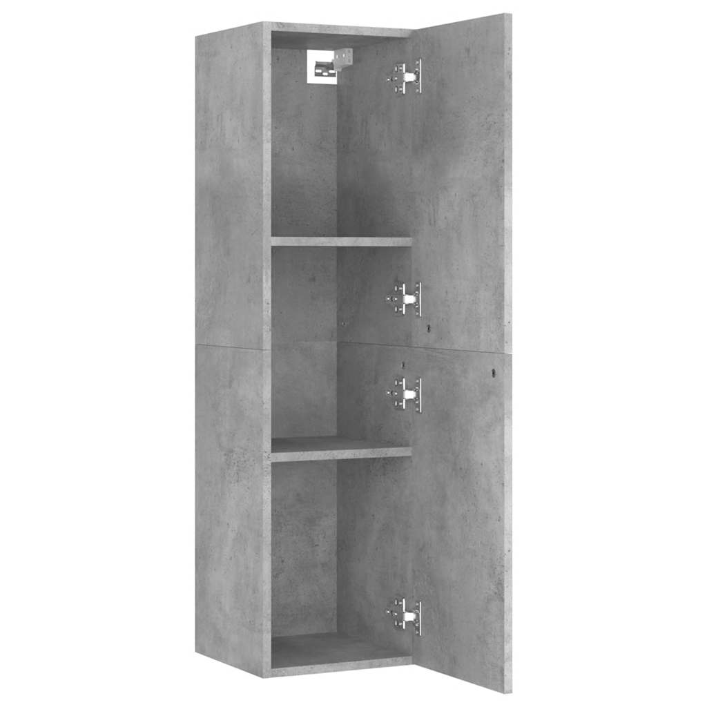 Betonszürke szerelt fa TV-szekrény 30,5 x 30 x 110 cm 5