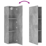 Betonszürke szerelt fa TV-szekrény 30,5 x 30 x 110 cm 6